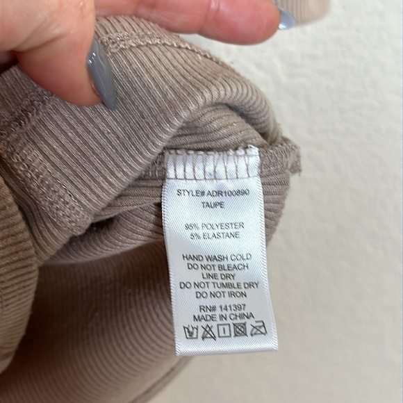 ASTR the Label Hook & Eye Bodycon Dress in Taupe Sz SML Bustier Milkmaid - Picture 13 of 14